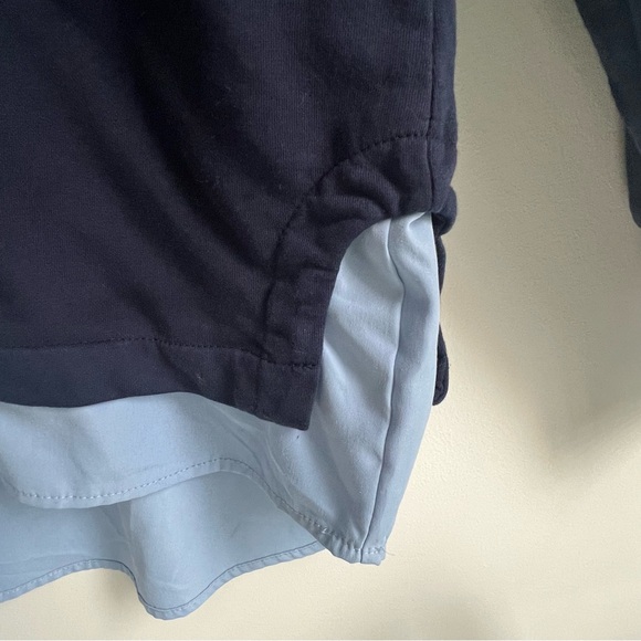 Sweater with shirt sleeves and hem - Picture 5 of 5